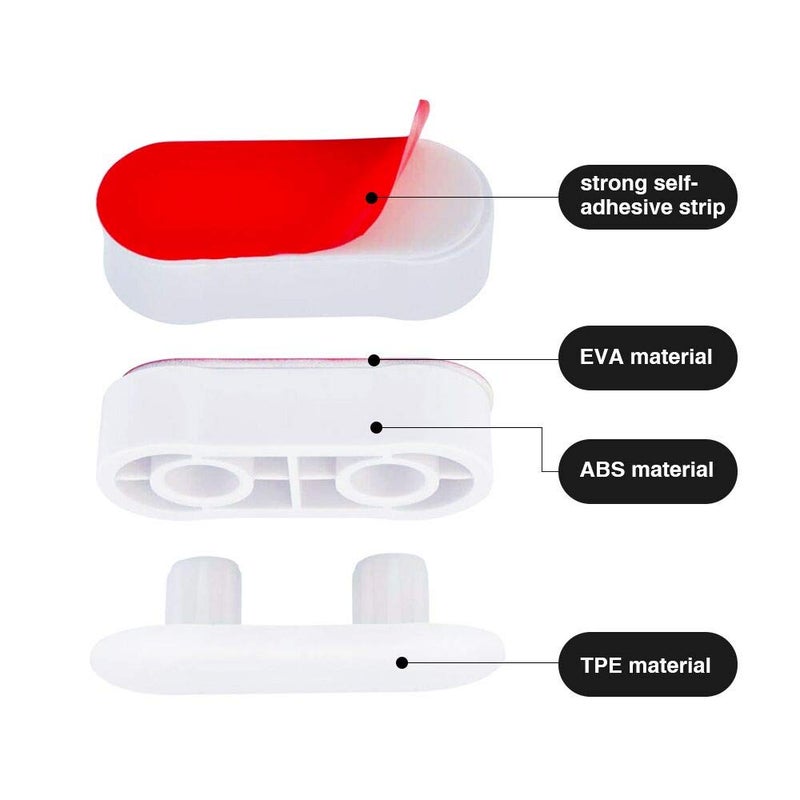 BornFeel Toilet Seat Bumpers 8 Pack Universal Bidet Seat Spacers Attachment Replacement Stabilizers Strong Adhesive for WC Cover - Image 3